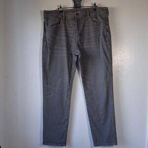 American Eagle Airflex+ Mens Jeans 38x36 Grey Stretch Denim Real Good Straight